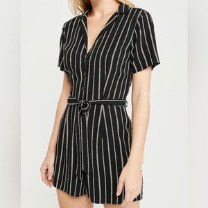 Abercrombie Pin Striped Romper (Size XL)